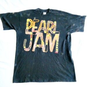 Pearl Jam Vintage T Shirt 1991 Ten Tour Seattle Grunge Music For Rhinos 90's XL